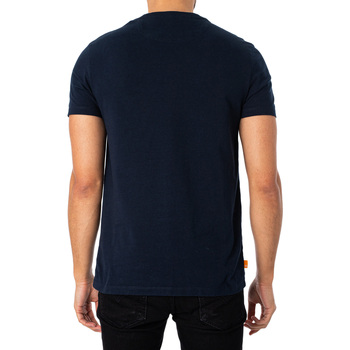 Timberland T-shirt ajusté à col ras du cou Dun River Bleu