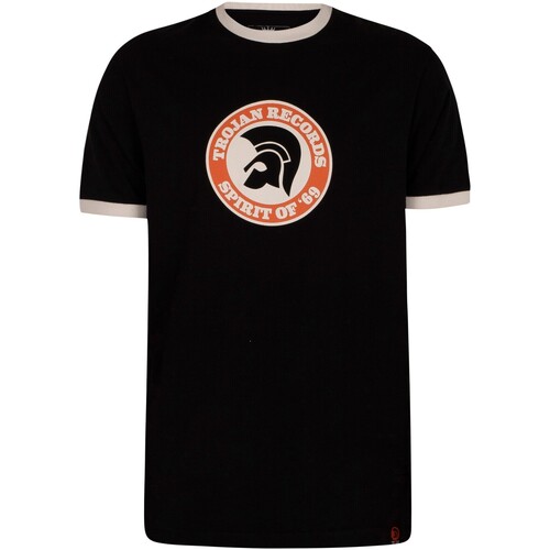 Vêtements Homme polo longue manche Trojan T-shirt Esprit de 69 Noir