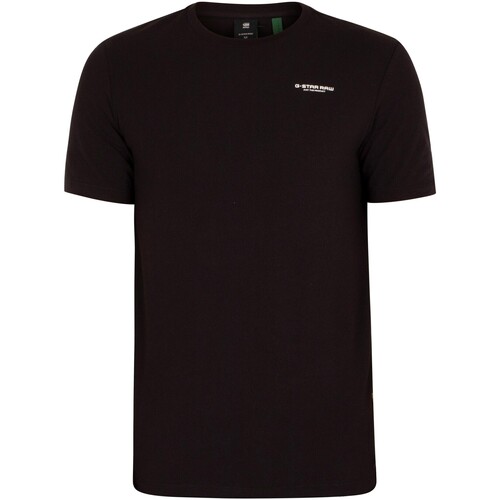 Vêtements Homme T-shirts manches courtes G-Star Raw T-shirt Compass-patch à base mince Noir
