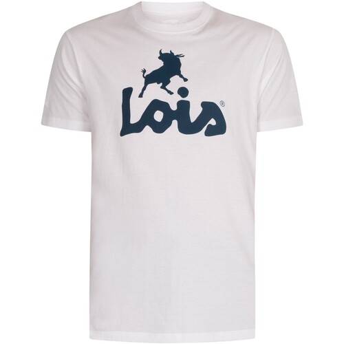 Vêtements Homme Livraison gratuite* et Retour offert Lois Logo T-shirt classique Blanc