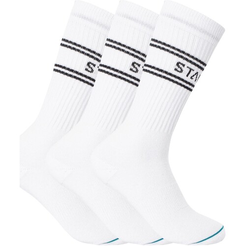 Stance Lot de 3 chaussettes basiques décontractées Blanc - Sous-vêtements  Socquettes Homme 17,95 €