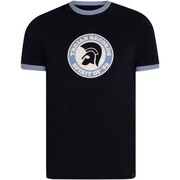 Moncler logo patch striped-sleeve polo shirt