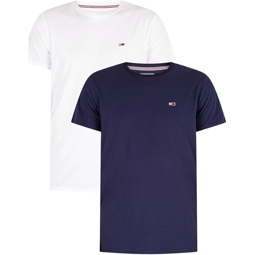 Vêtements Homme T-shirts manches courtes Tommy Jeans Lot de 2 t-shirts slim en jersey Multicolore