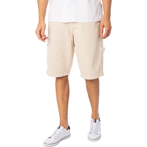 Vêtements Homme Shorts / Bermudas Tommy Jeans Short en jean Aiden Carpenter Beige