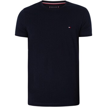 Vêtements Homme T-shirts manches courtes Tommy Pull Hilfiger T-shirt Core Stretch extra-fin Bleu
