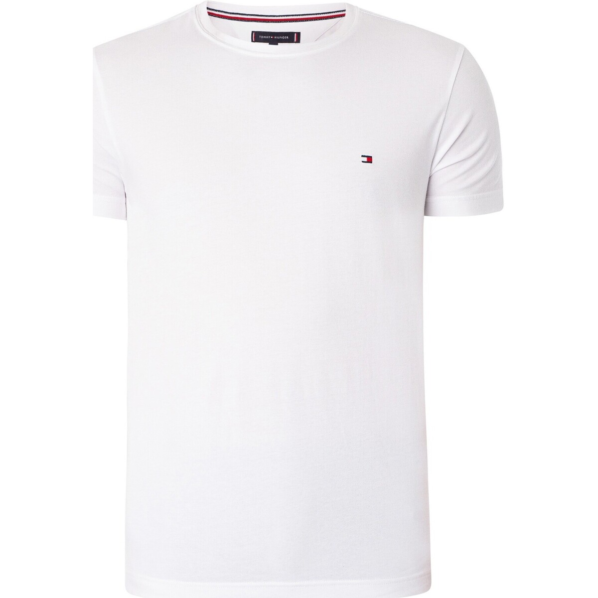 Vêtements Homme T-shirts manches courtes Tommy Hilfiger T-shirt Core Stretch extra-fin Blanc