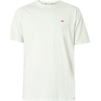 Vêtements Homme T-shirts Sixth manches courtes Tommy Jeans T-shirt uni classique Vert