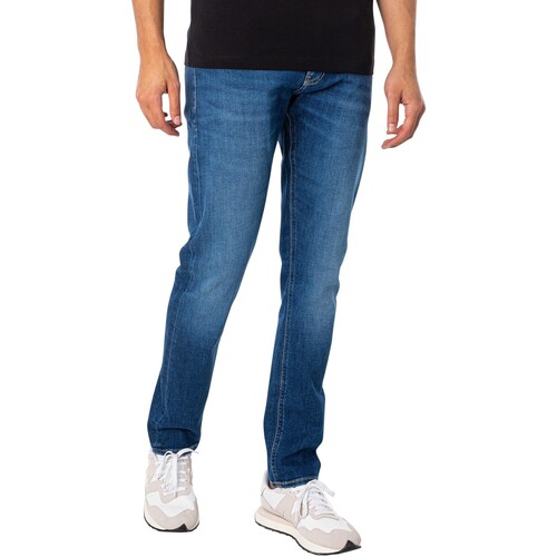 Vêtements Homme JEANS long-sleeved slim Calvin Klein JEANS long-sleeved Slim JEANS long-sleeved Bleu