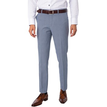 Vêtements Homme Chinos / Carrots Marc Darcy Pantalon slim à carreaux Bromley Bleu