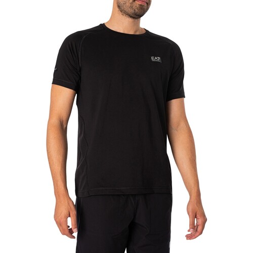 Vêtements Homme T-shirts manches courtes Moncler Montcla Down JacketA7 T-shirt Ventus 7 avec logo sur la poitrine Noir
