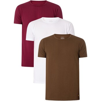 Vêtements Homme Pyjamas / Chemises de nuit Lyle & Scott Lot de 3 t-shirts Maxwell Lounge Multicolore
