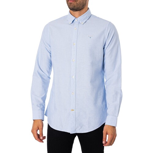 Vêtements Homme Chemises manches longues Barbour Chemise ajustée Oxtown Bleu