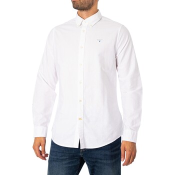 Vêtements Homme Chemises manches longues Barbour Chemise ajustée Oxtown Blanc