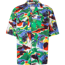 Vêtements Homme Chemises manches courtes Gant Chemise décontractée à manches courtes en coton et lyocell Multicolore