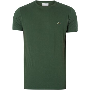 Vêtements Homme T-shirts manches courtes Lacoste T-shirt à logo brodé Vert
