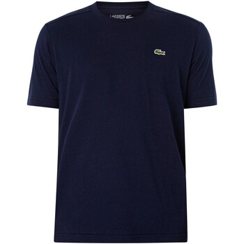 Vêtements Homme T-shirts manches courtes Lacoste T-shirt à logo brodé Sport Bleu