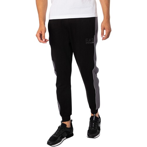 Vêtements Homme Pantalons de survêtement Emporio Armani EA7 Jogging Side Brand Noir