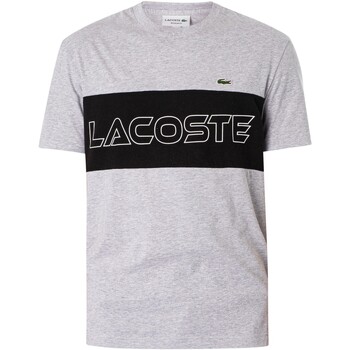 Vêtements Homme T-shirts manches courtes Lacoste T-shirt imprimé color block Gris