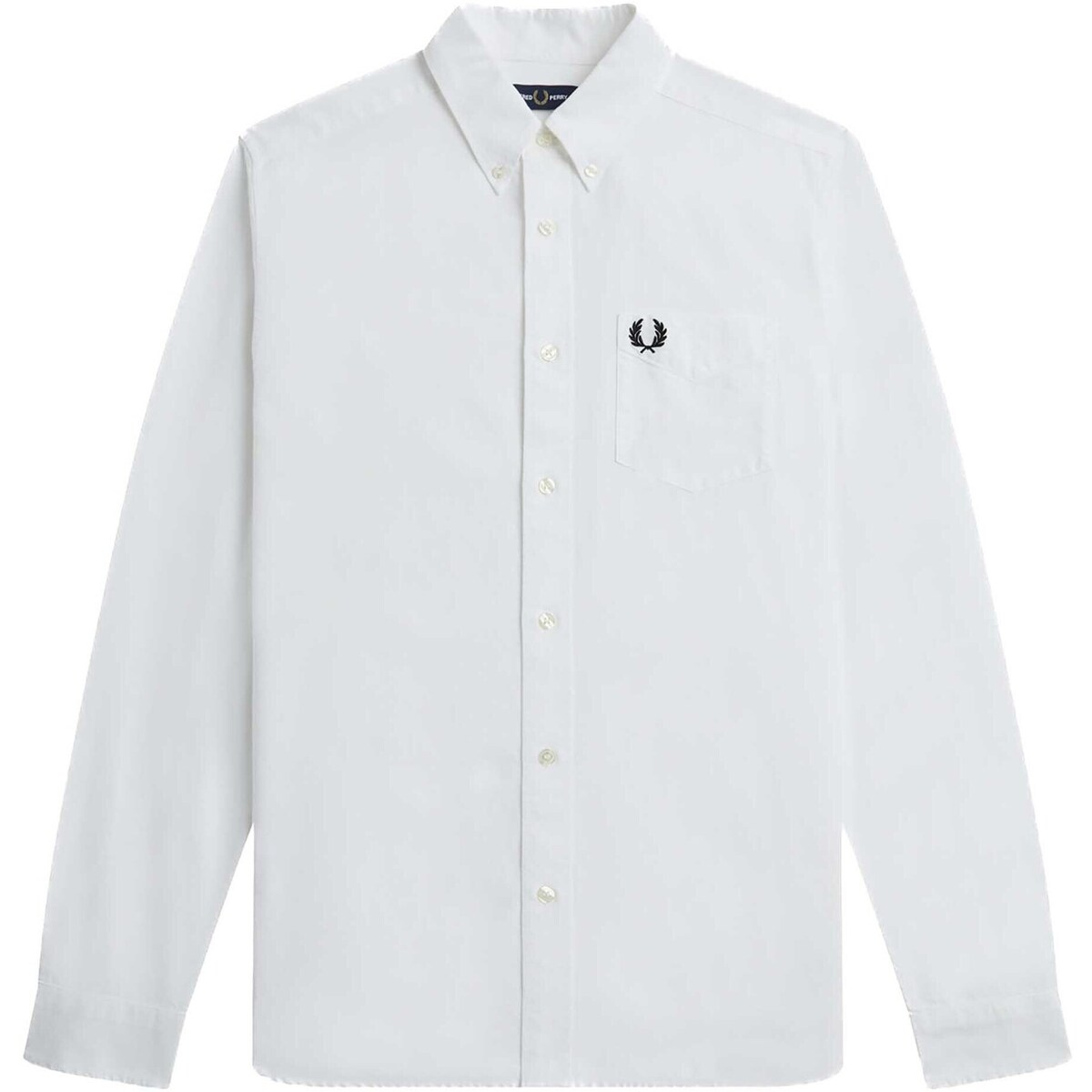 Vêtements Homme Chemises manches longues Fred Perry Fp Oxford Shirt Blanc