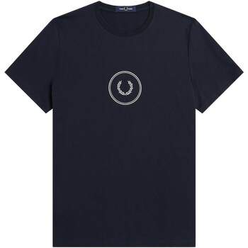 Vêtements Homme T-shirts & Polos Fred Perry Fp Circle Branding T-Shirt Bleu