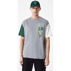 Vêtements T-shirts manches courtes New-Era T-Shirt NBA Milwaukee Bucks Ne Multicolore