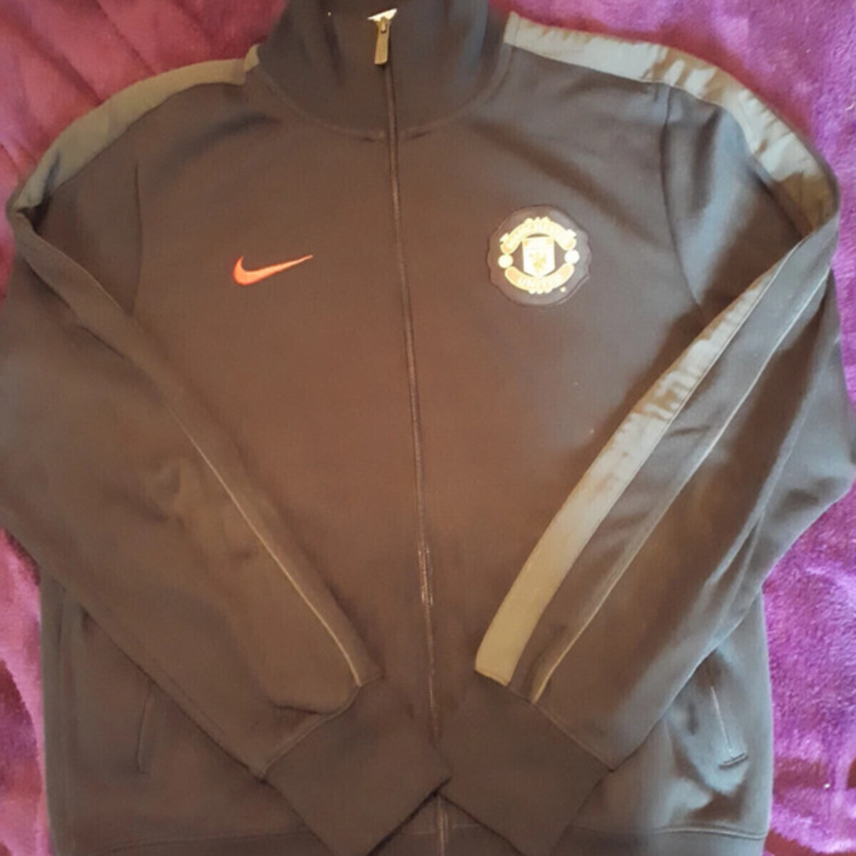 Vêtements Homme Vestes de survêtement Nike Veste de football Manchester United Noir