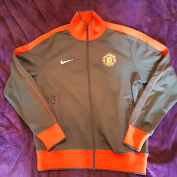 Vêtements Homme Vestes de survêtement janoski Nike Veste de football Manchester United Gris