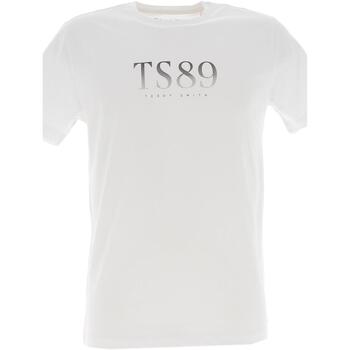 Vêtements Homme T-shirts manches courtes Teddy Smith T-alyx mc Blanc