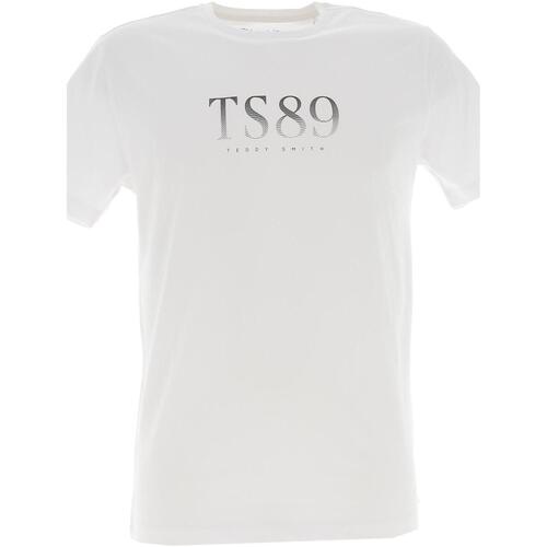 Vêtements Homme T-shirts manches courtes Teddy Smith T-alyx mc Blanc