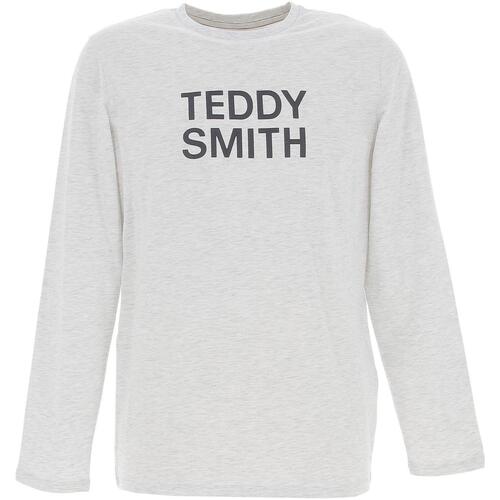 Vêtements Homme T-shirts Herno manches longues Teddy Smith Ticlass basic m Gris