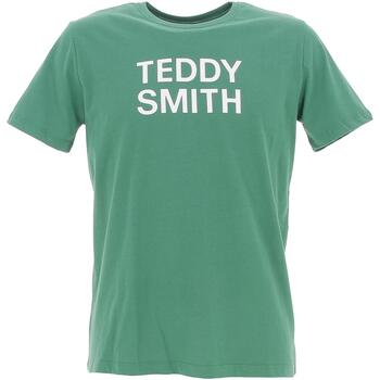 Vêtements Garçon T-shirts longsleeve manches courtes Teddy Smith Ticlass 3 mc jr Vert