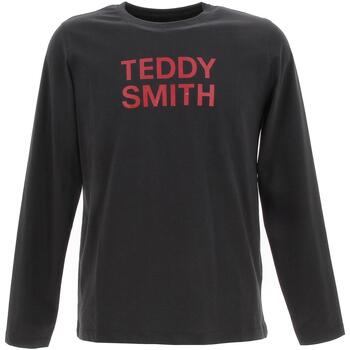 Vêtements Garçon T-shirts Herno manches longues Teddy Smith Ticlass3 ml jr Noir