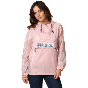 Vêtements Femme Sweats Geographical Norway CHOUPA Kway Femme Rose