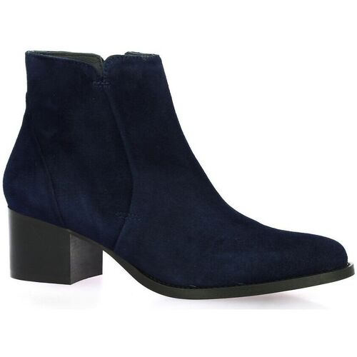Chaussures Femme Kevin Boots Vidi Studio Kevin Boots cuir velours Marine