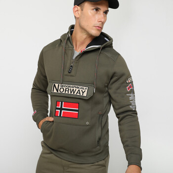 Vêtements Homme Sweats Geographical Norway GYMCLASS sweat pour homme Kaki
