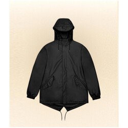 Vêtements brown Vestes Rains Fishtail Jacket Black Noir