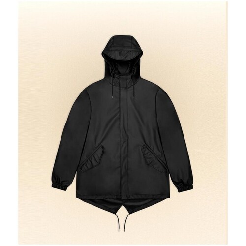 Vêtements Femme Vestes Rains Fishtail New Jacket Black Noir