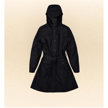 Vêtements Femme Vestes Rains Curve Zip Jacket Black Noir
