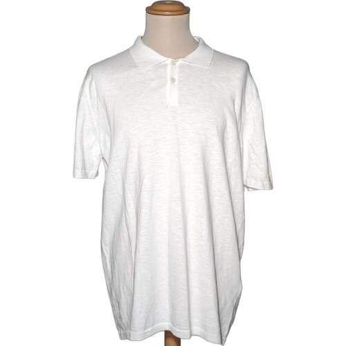 Vêtements Homme T-shirts & Polos Izac polo homme  46 - T6 - XXL Blanc Blanc