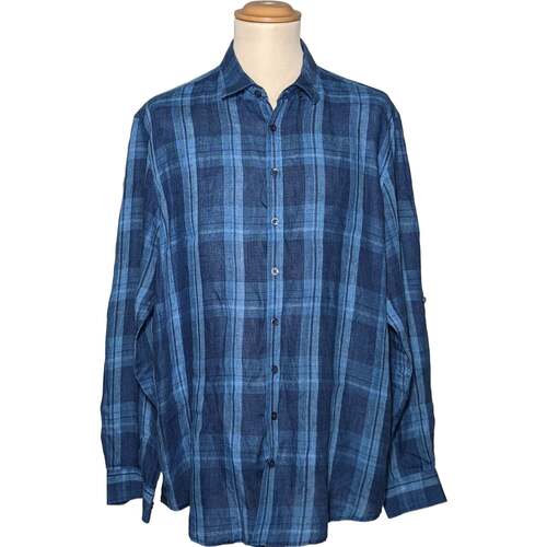 Vêtements Homme Chemises manches longues Izac 46 - T6 - XXL Bleu