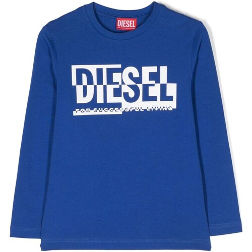 Vêtements Garçon T-shirts manches courtes Diesel J01535-00YI9 Bleu