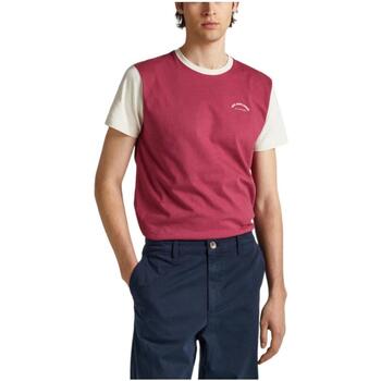 Vêtements Homme T-shirts manches courtes Pepe Leggings jeans  Rose