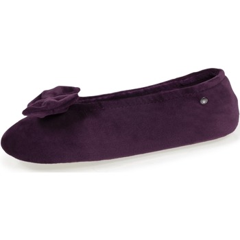 Chaussures Femme Chaussons Isotoner Chaussons Ballerines semelle cuir Violet