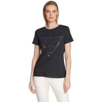 Vêtements Femme T-shirts manches courtes Guess Adele Noir