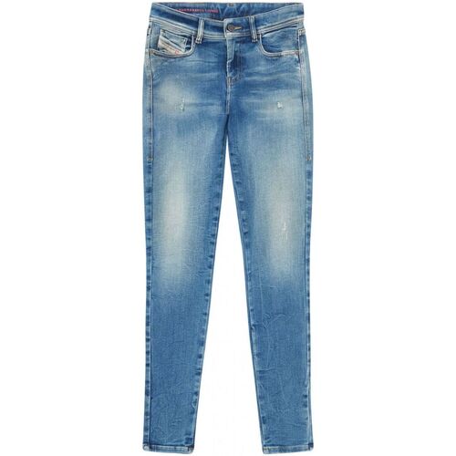 Vêtements Femme Jeans fitted Diesel 2017 SLANDY 09E91-01 Bleu