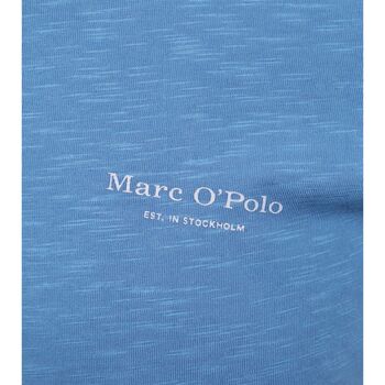 Marc O'Polo Polo Mélangé Bleu Azur Bleu