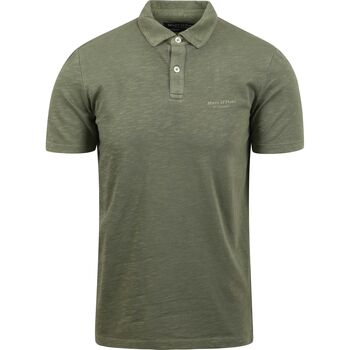 Vêtements Homme T-shirts & Polos Marc O'Polo mit Polo mit Mélangé Vert Olive Vert