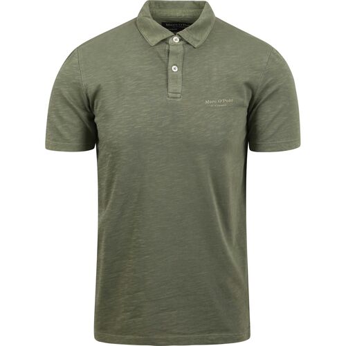 Vêtements Homme T-shirts & Polos Marc O'Polo Uniform Polo Uniform Mélangé Vert Olive Vert