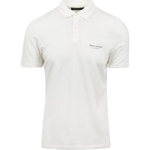 Vêtements Homme T-shirts & Polos Marc O'Polo Uniform Polo Uniform Mélangé Blanche Blanc