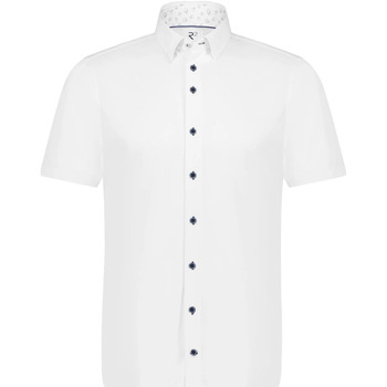 Vêtements Homme Chemises manches longues R2 Amsterdam Walk In The City Manches Courtes Blanche Blanc